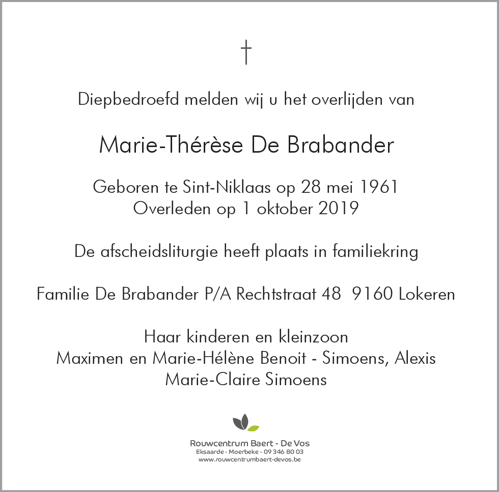 Marie-Thérèse De Brabander