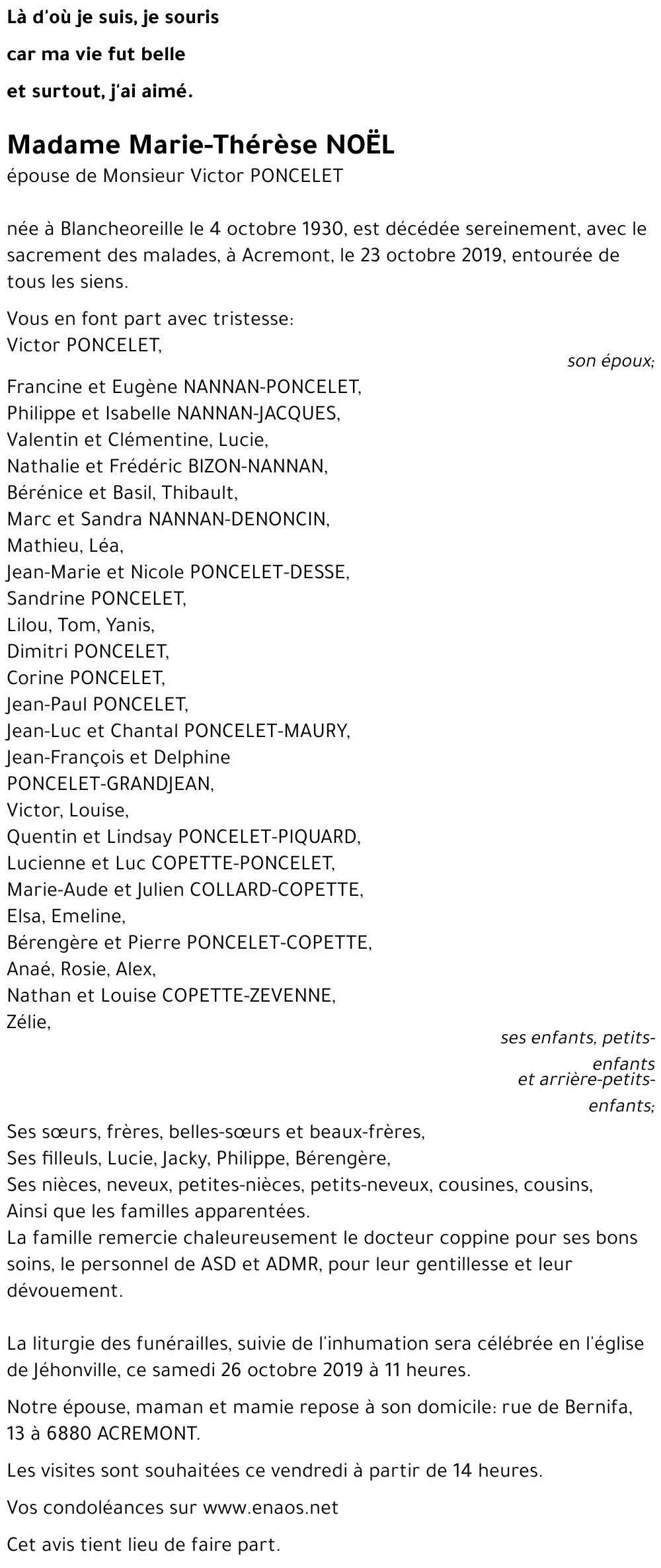 Marie-Thérèse NOËL