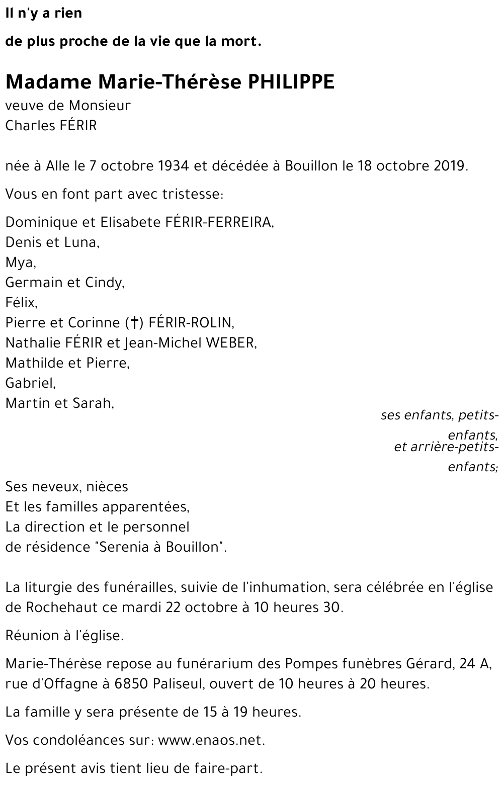 Marie-Thérèse PHILIPPE