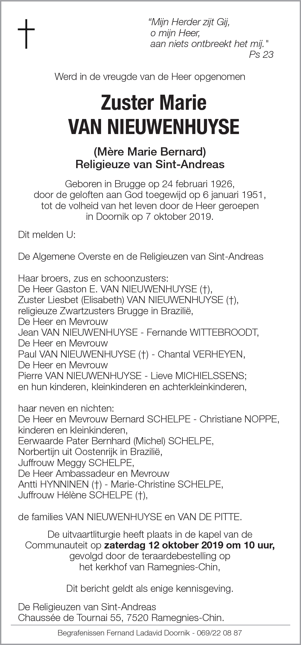 Marie Van Nieuwenhuyse