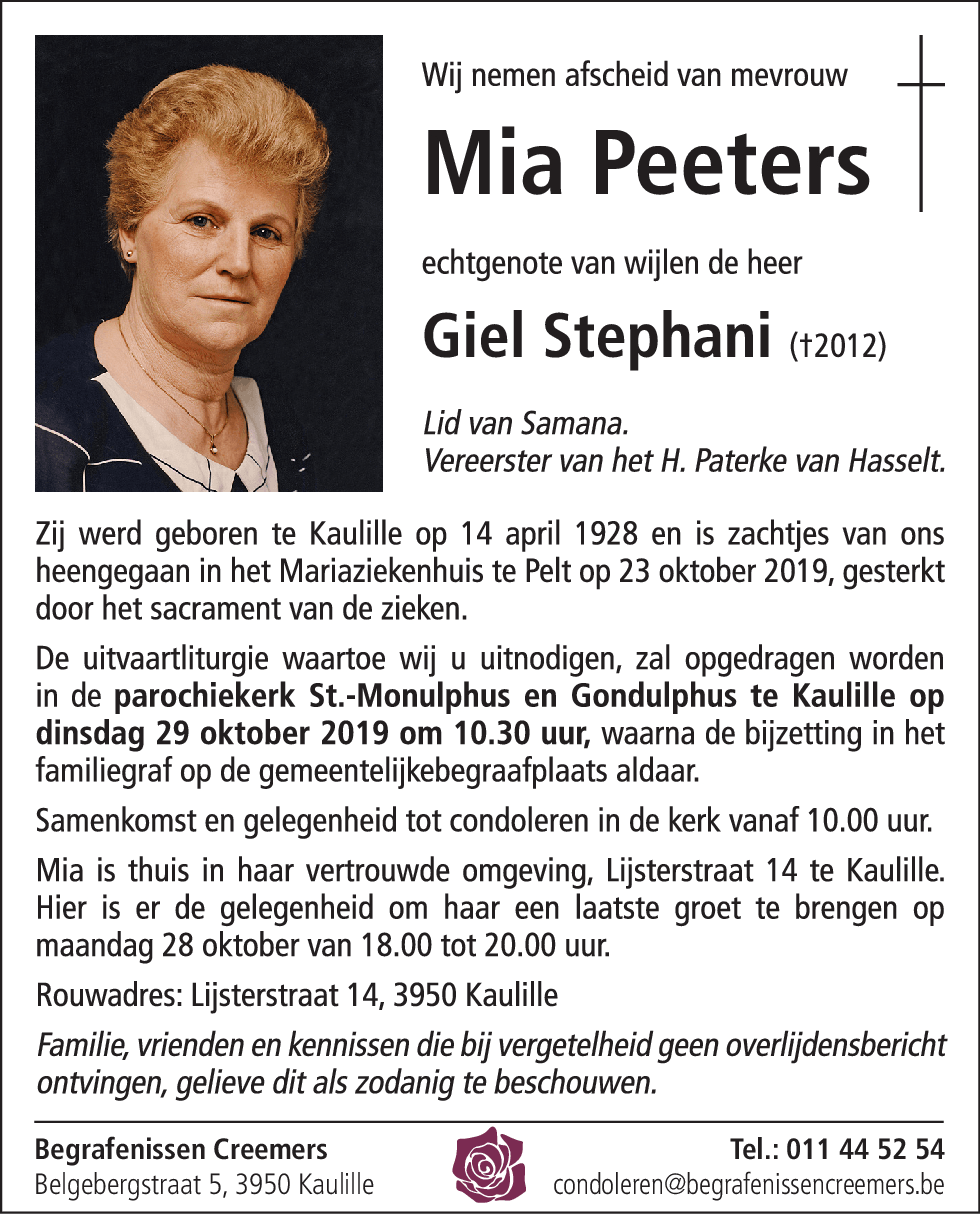 Mia Peeters