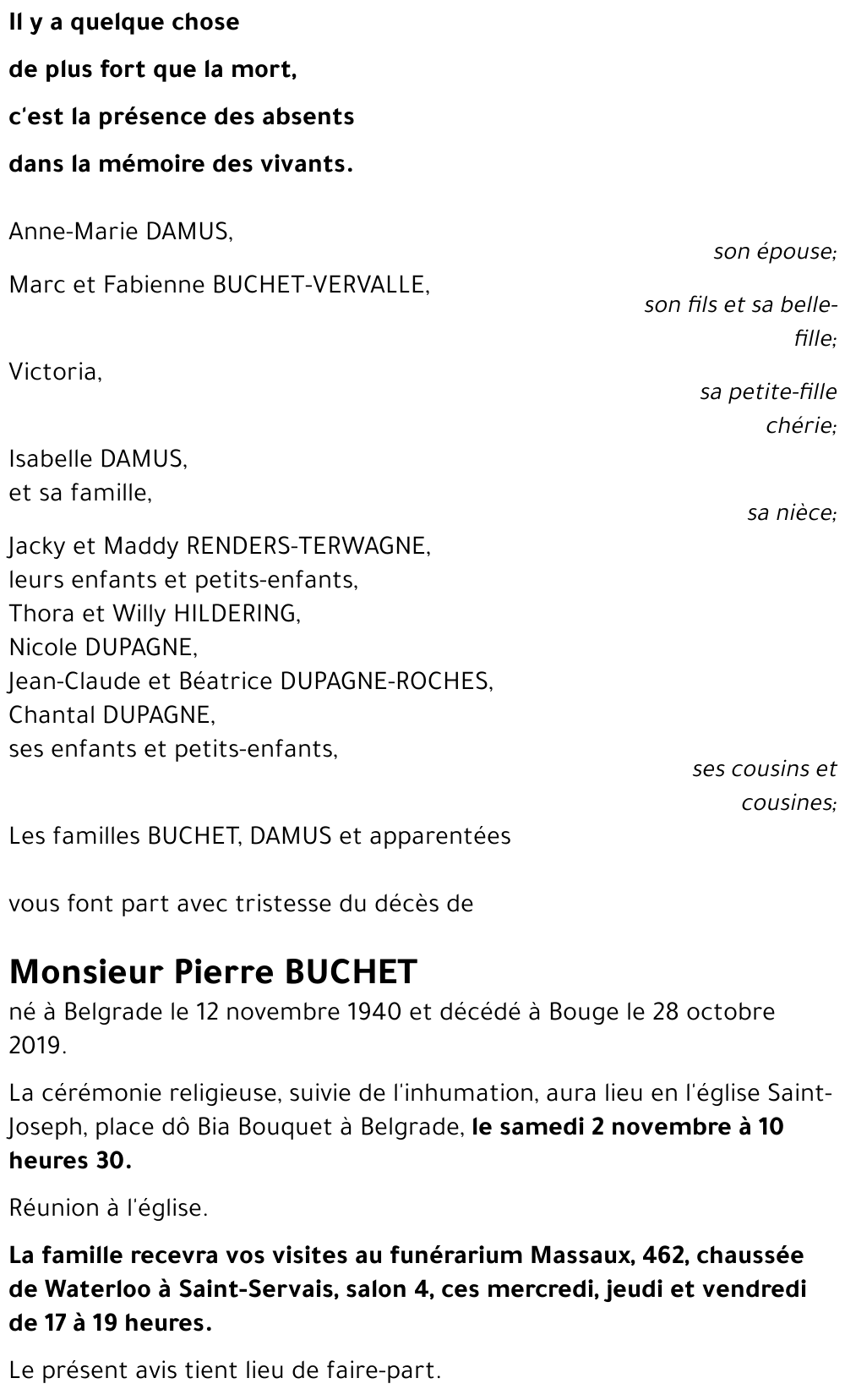 Pierre BUCHET