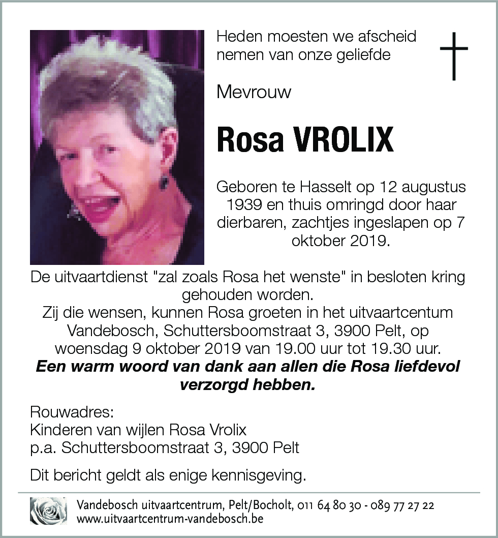 Rosa VROLIX