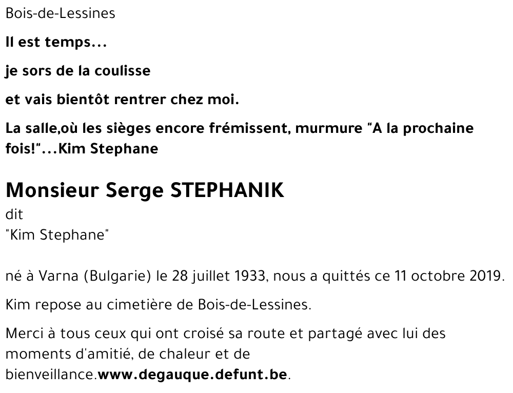 Serge STEPHANIK