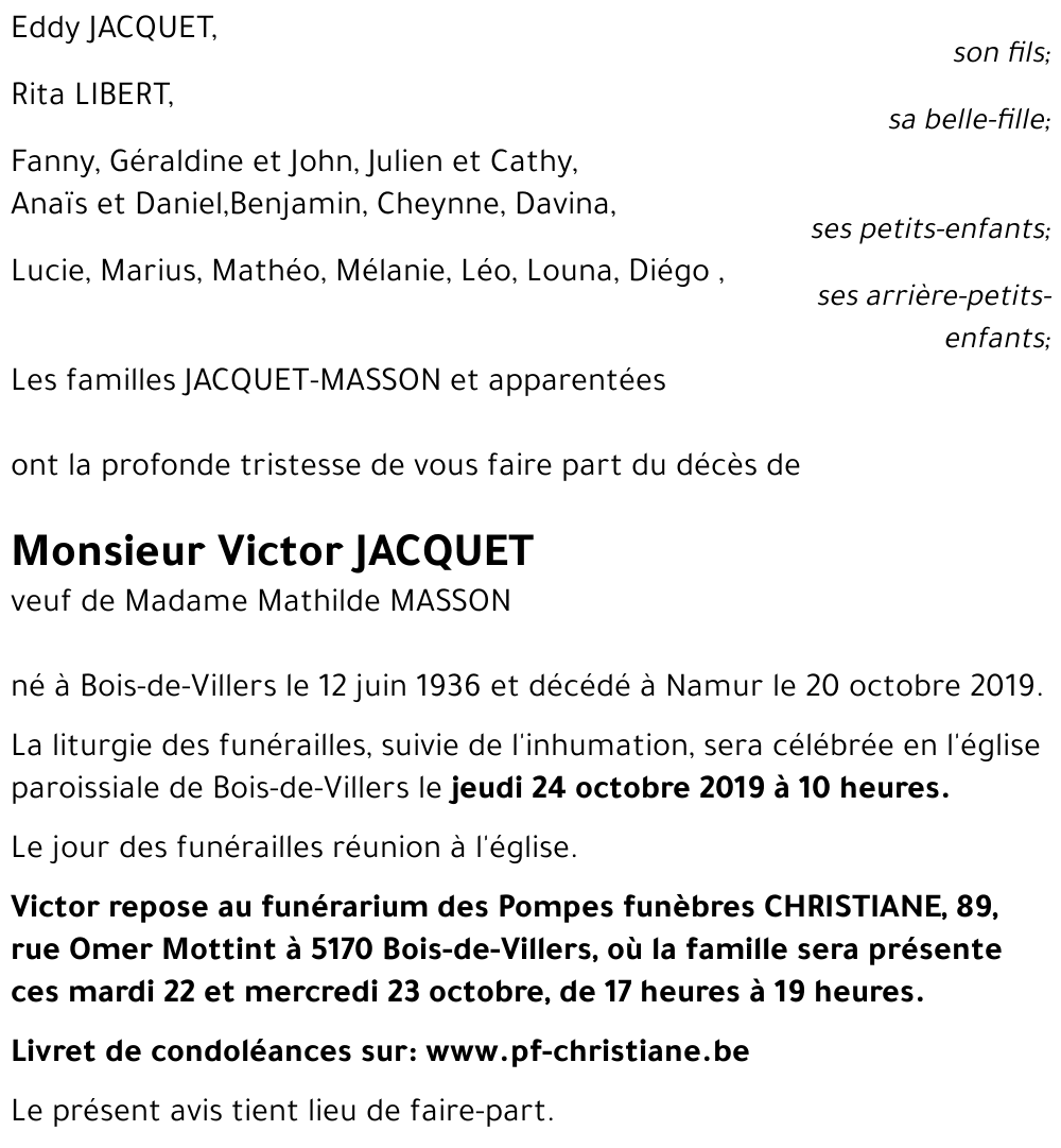 Victor JACQUET