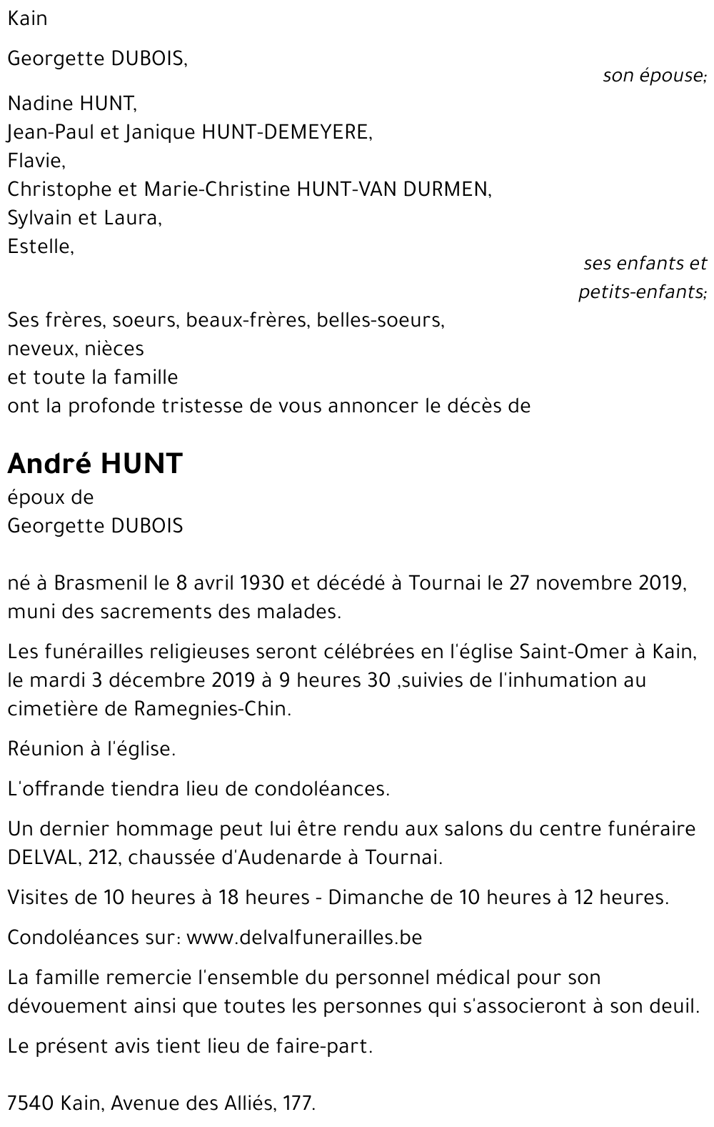 André HUNT