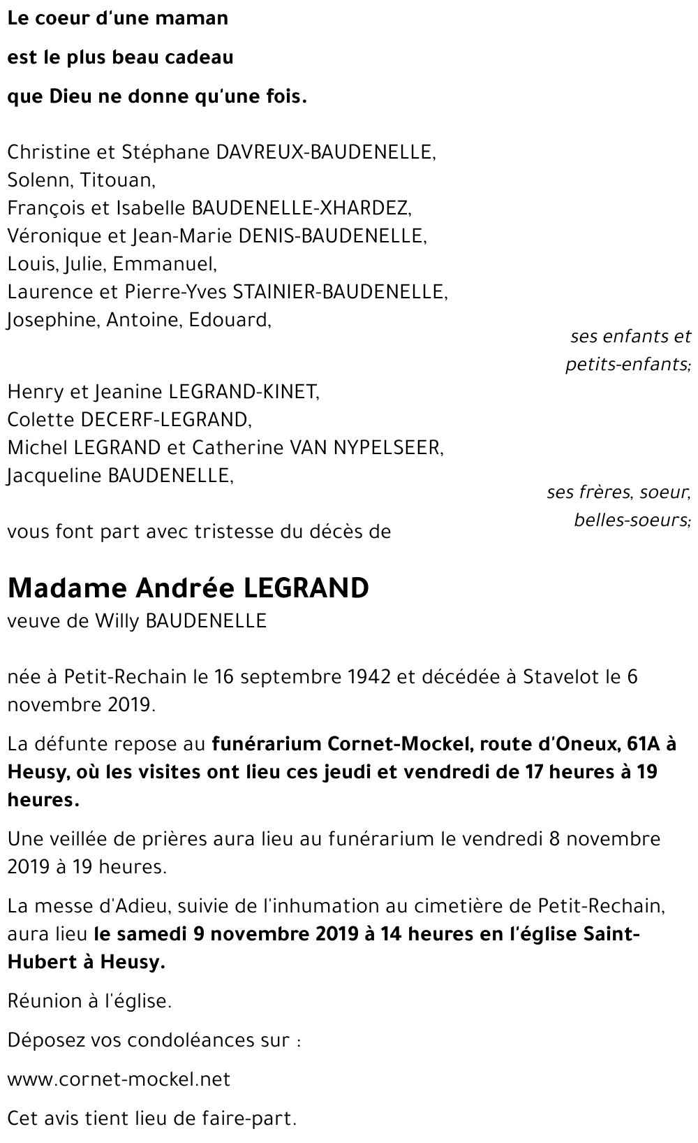 Andrée LEGRAND