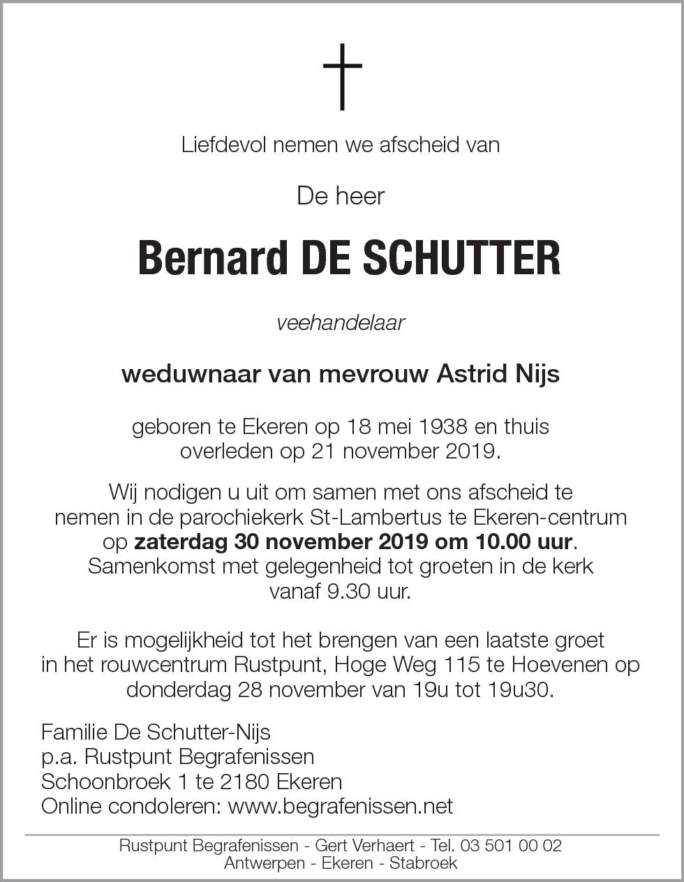 Bernard De Schutter