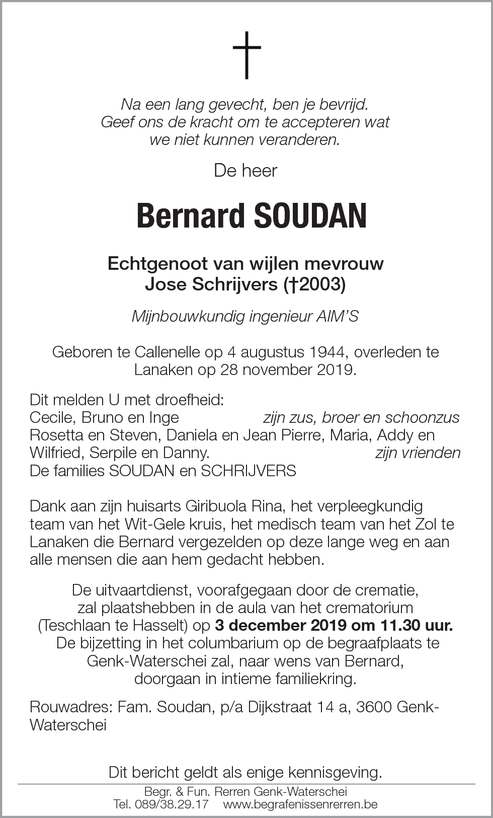 Bernard SOUDAN