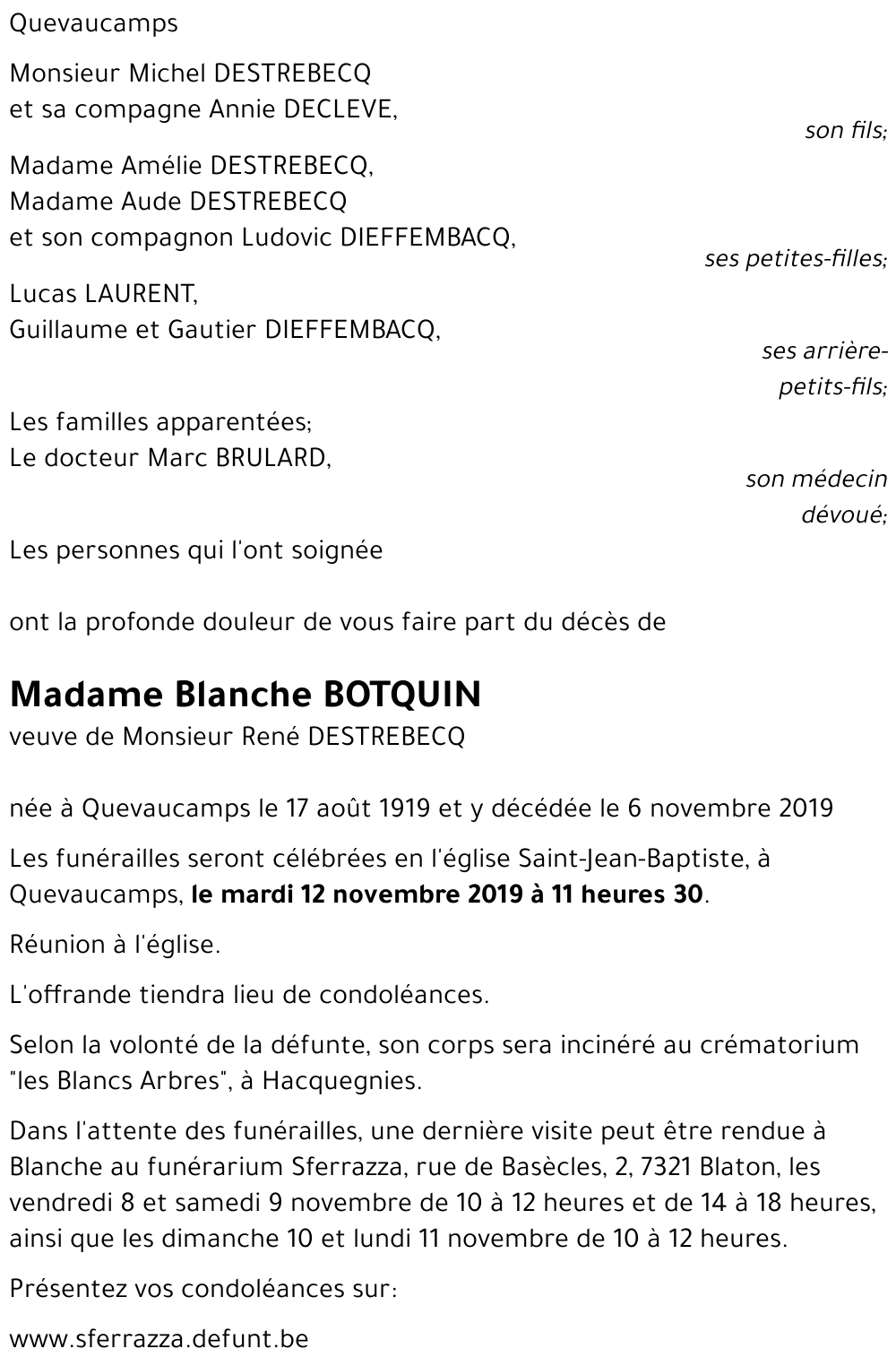 Blanche BOTQUIN