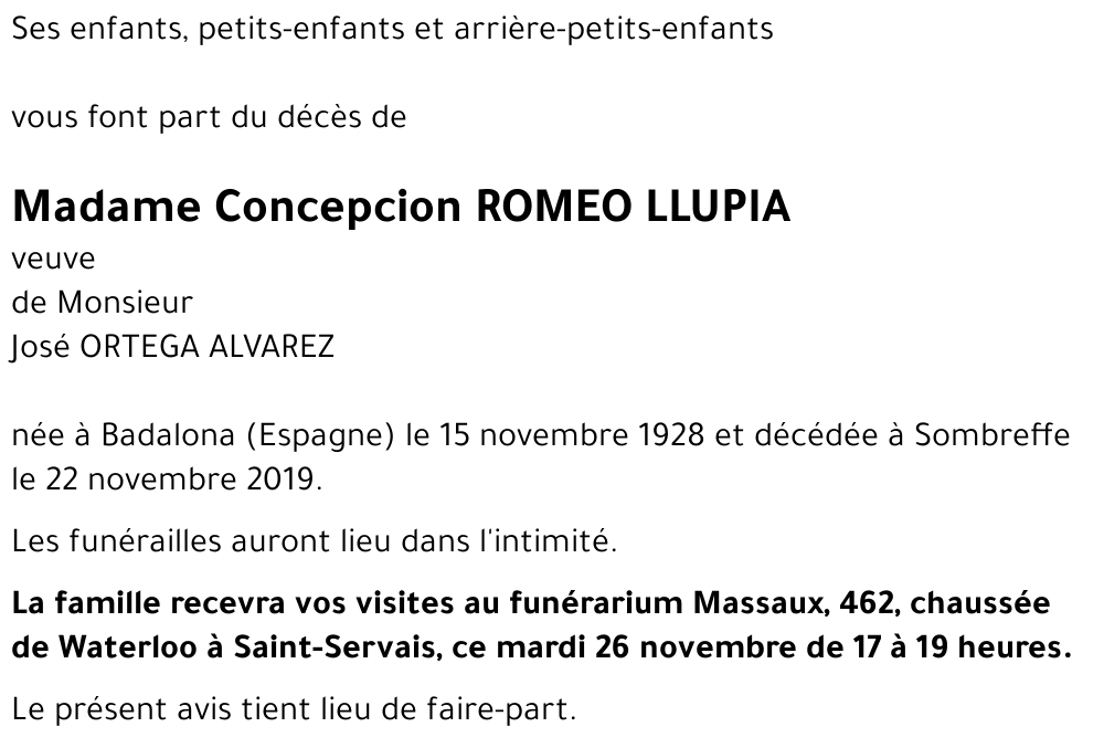 Concepcion ROMEO LLUPIA