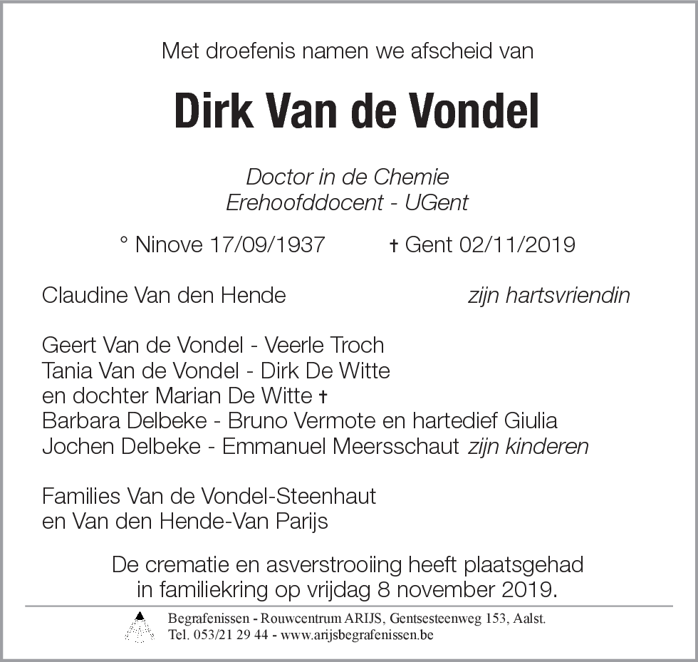 Dirk Van de Vondel