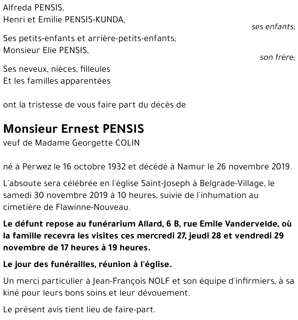 Ernest PENSIS