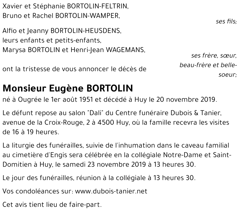 Eugène BORTOLIN