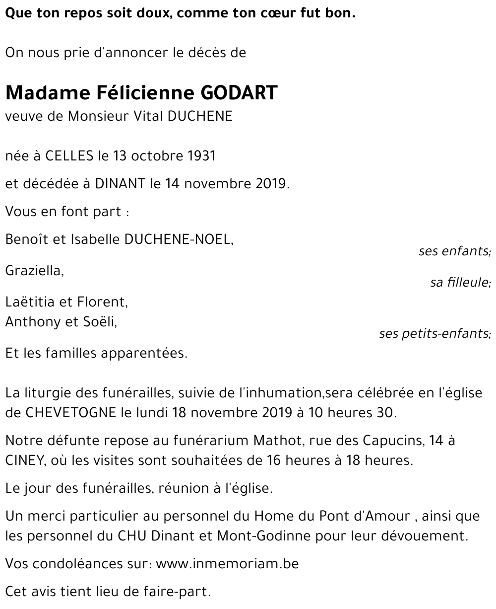 Félicienne GODART