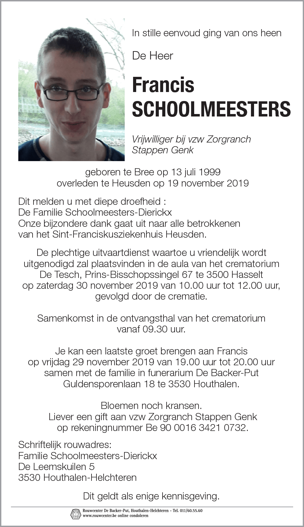 Francis Schoolmeesters