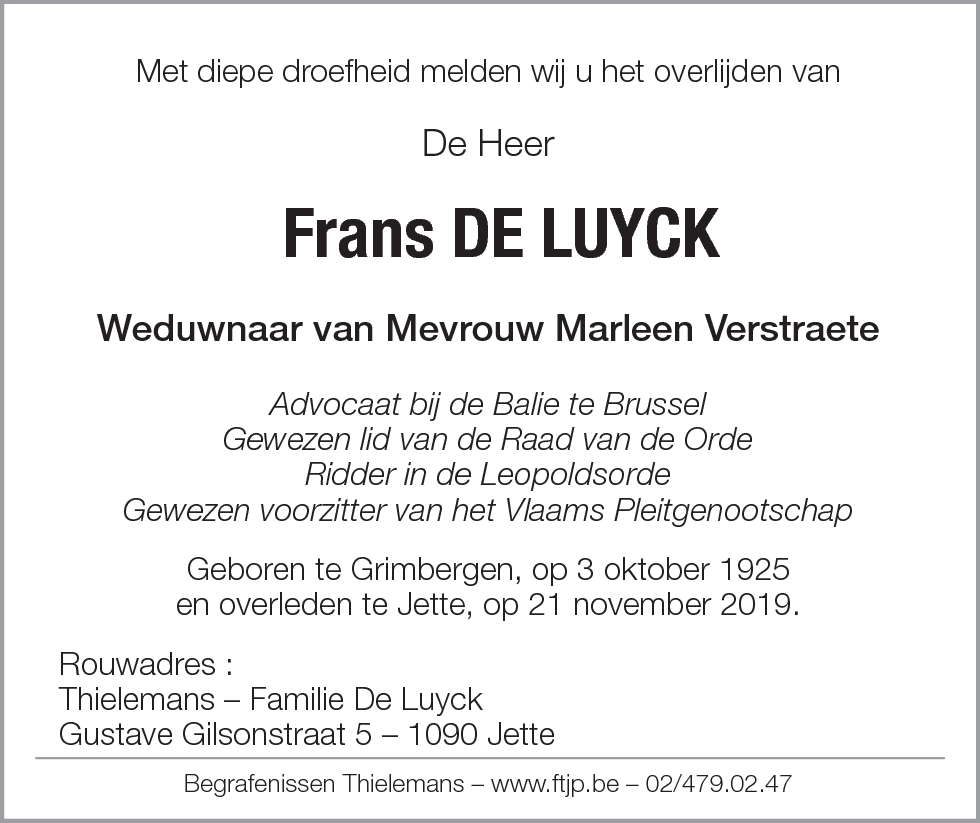 Frans De Luyck