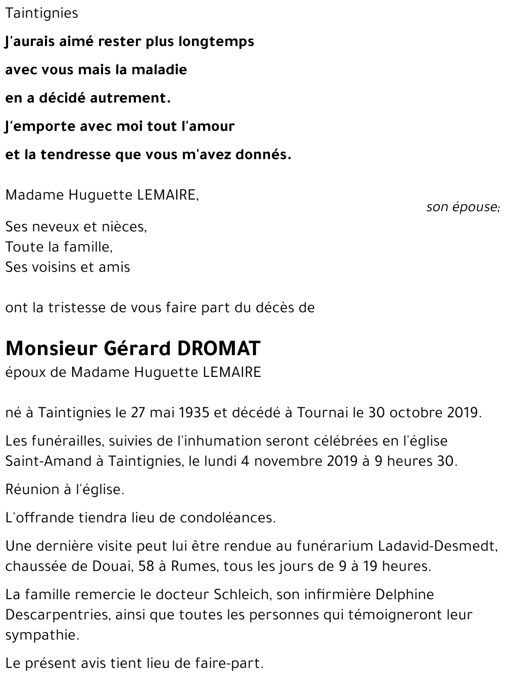 Gérard DROMAT