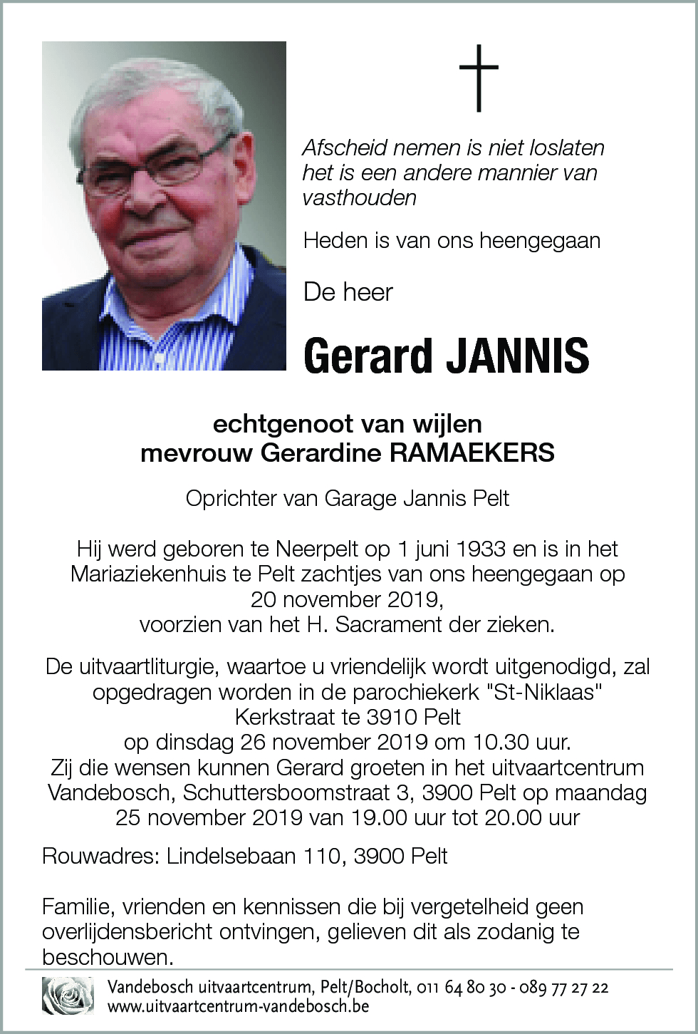 Gerard JANNIS