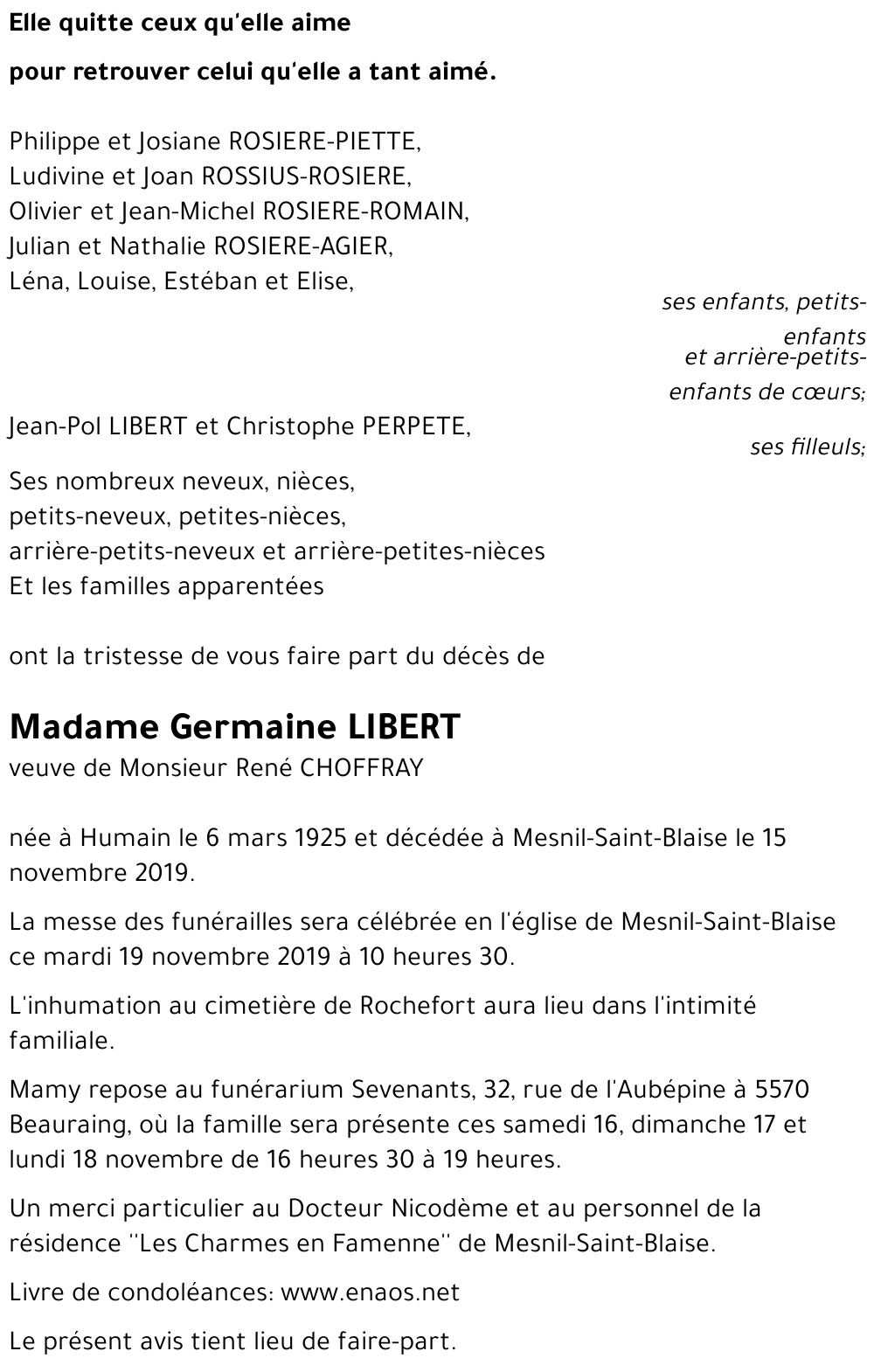 Germaine LIBERT