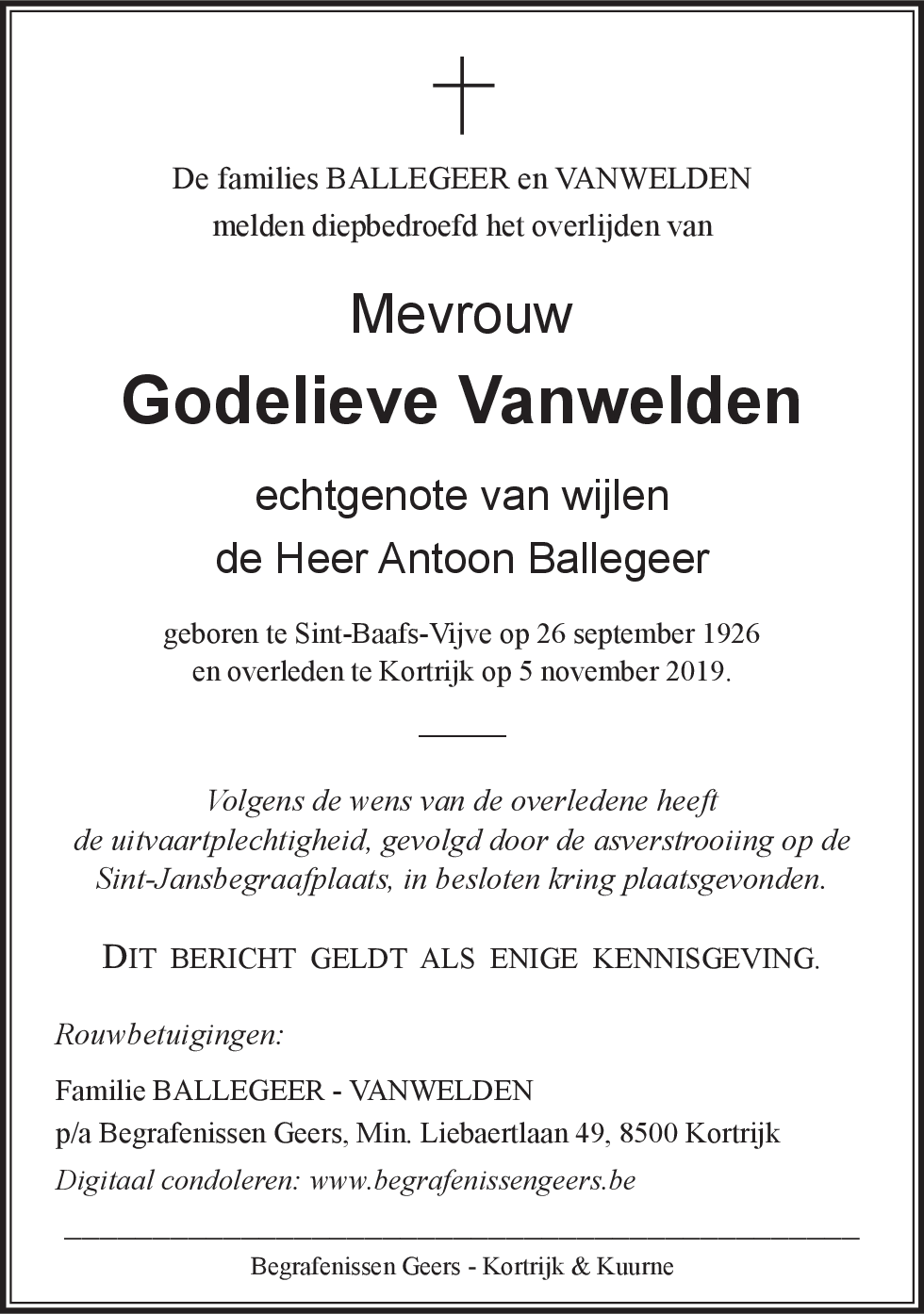Godelieve VANWELDEN