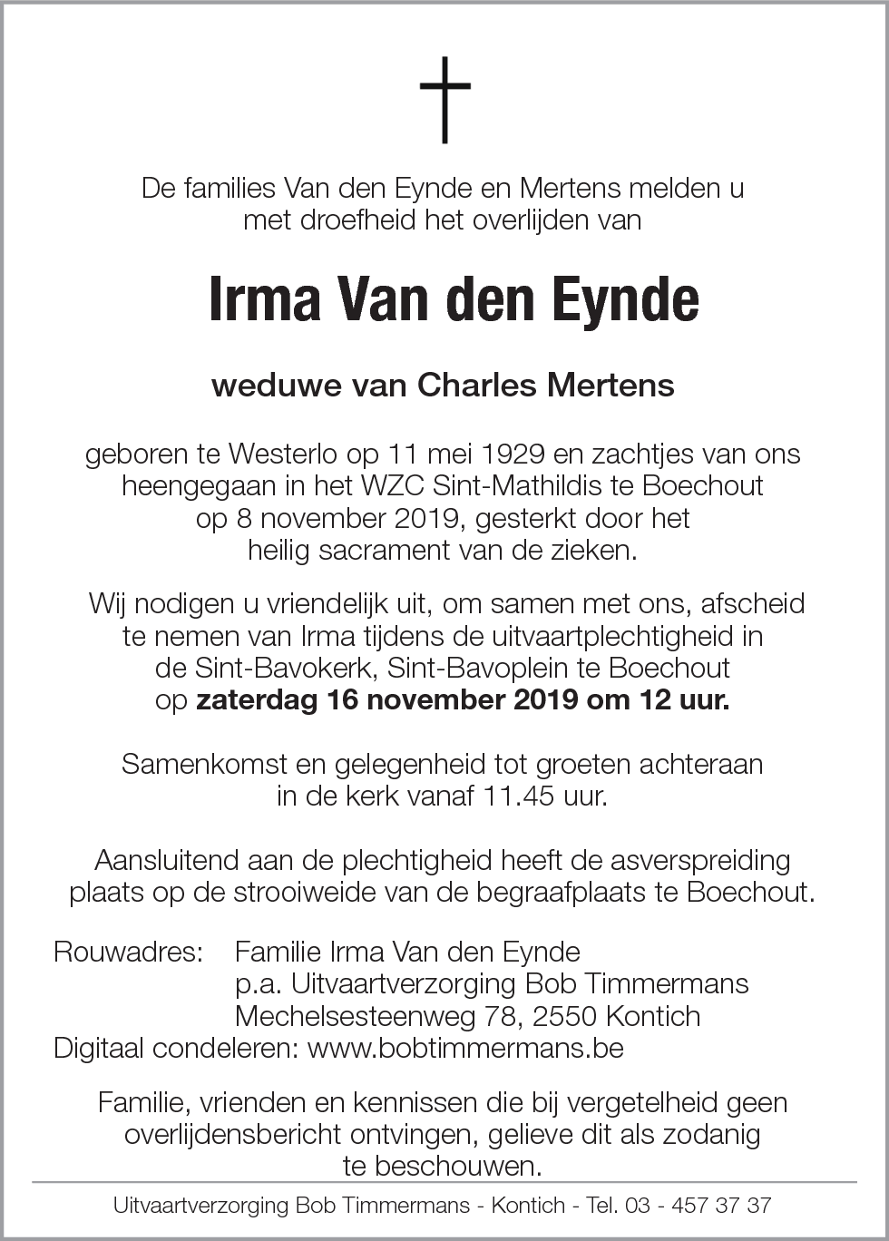 Irma Van den Eynde