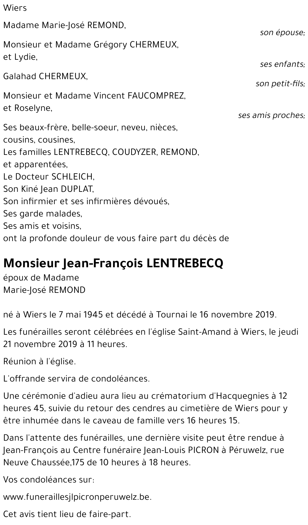 Jean-François LENTREBECQ