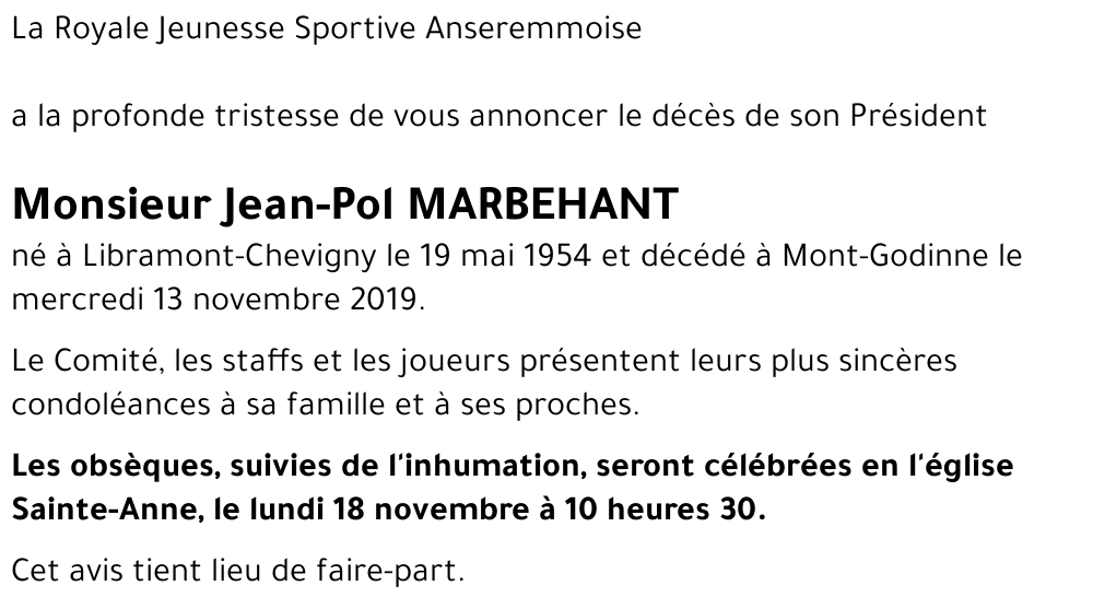 Jean-Pol MARBEHANT