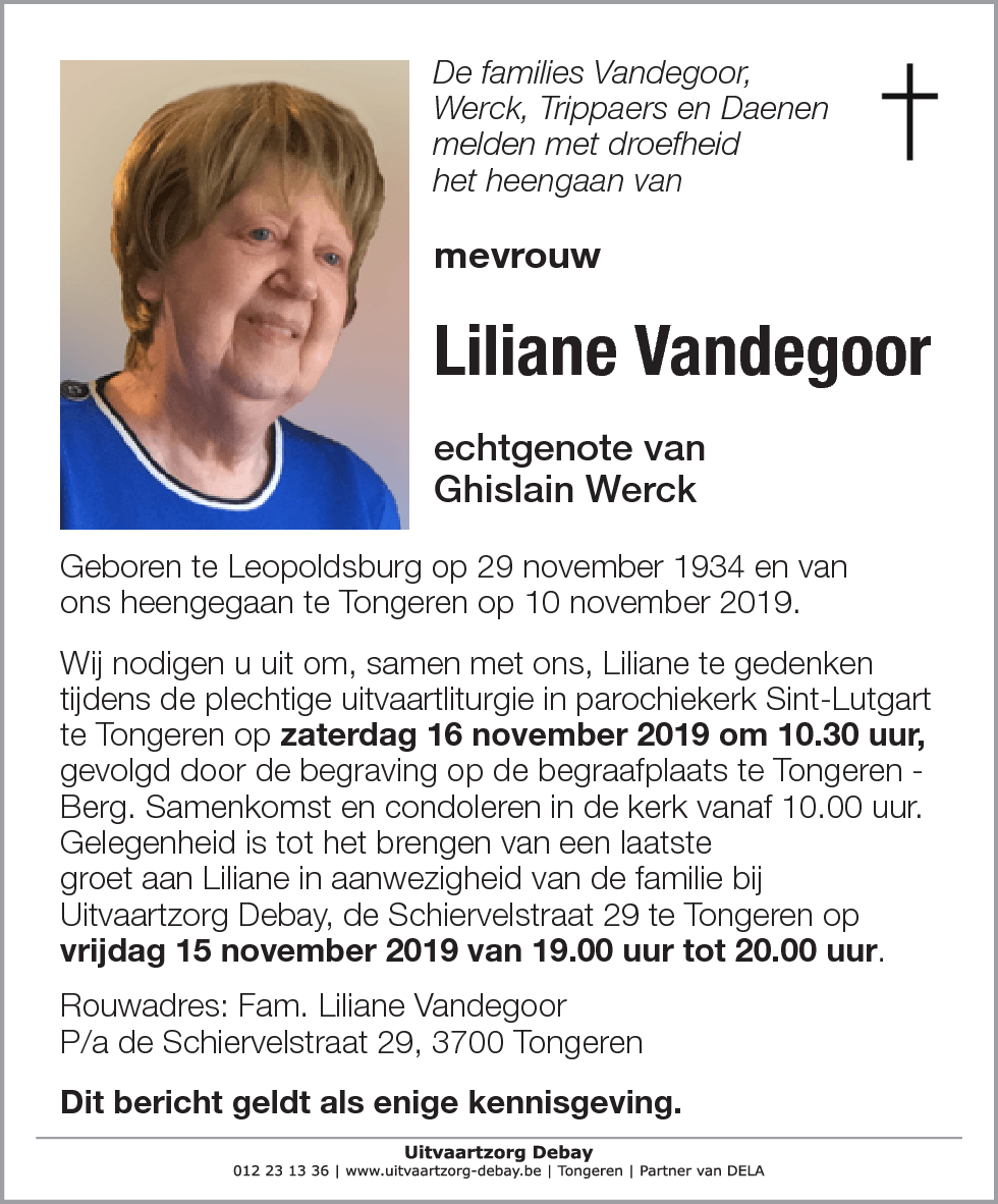 Liliane Vandegoor