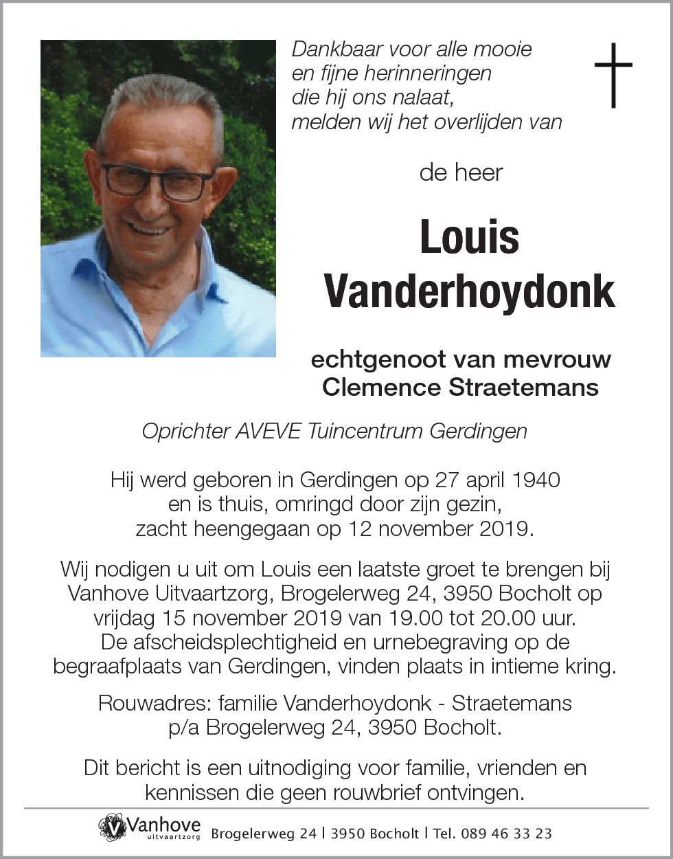 Louis Vanderhoydonk