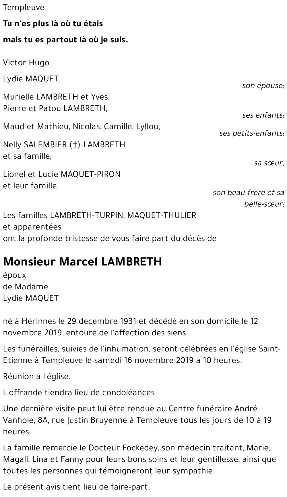 Marcel LAMBRETH