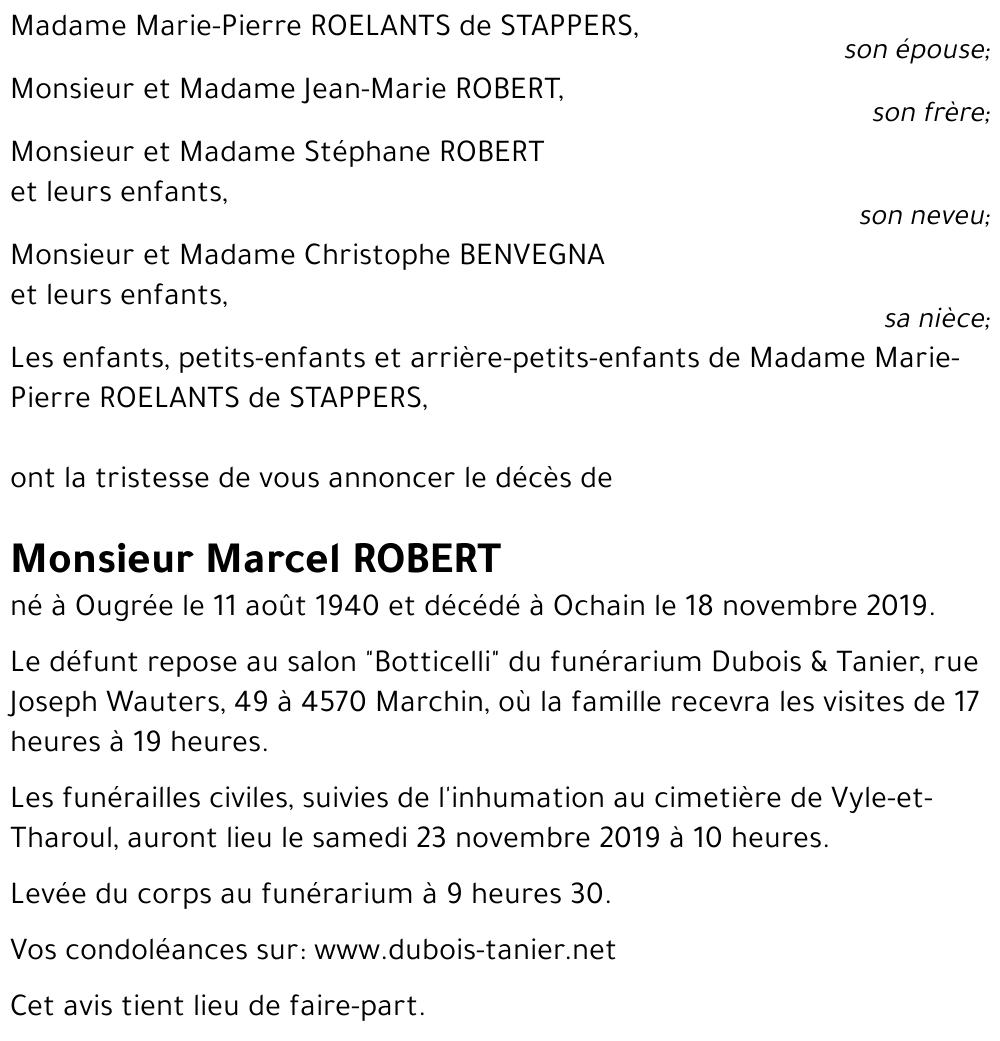 Marcel ROBERT