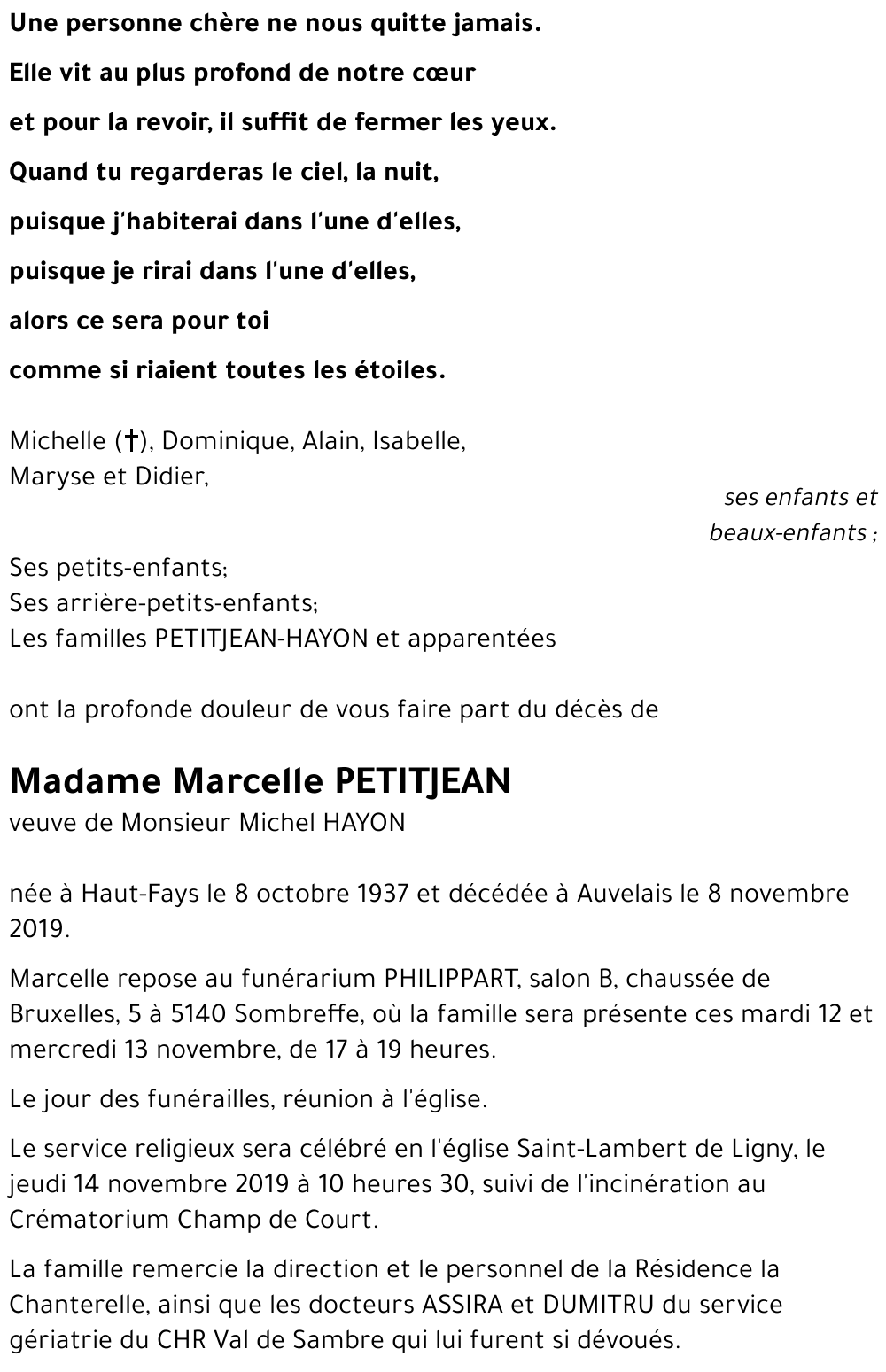Marcelle PETITJEAN