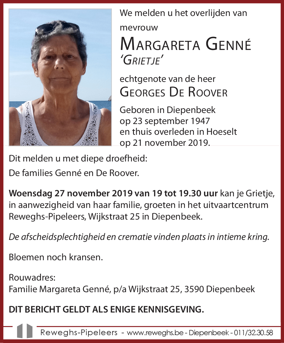 Margareta 'Grietje' Genné