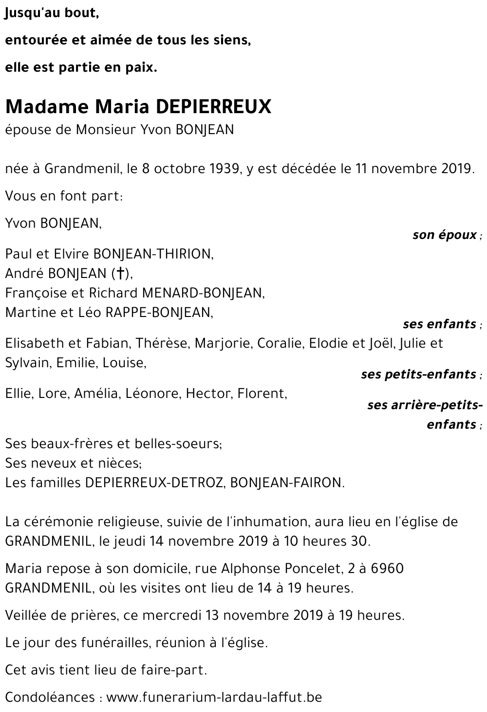 Maria DEPIERREUX