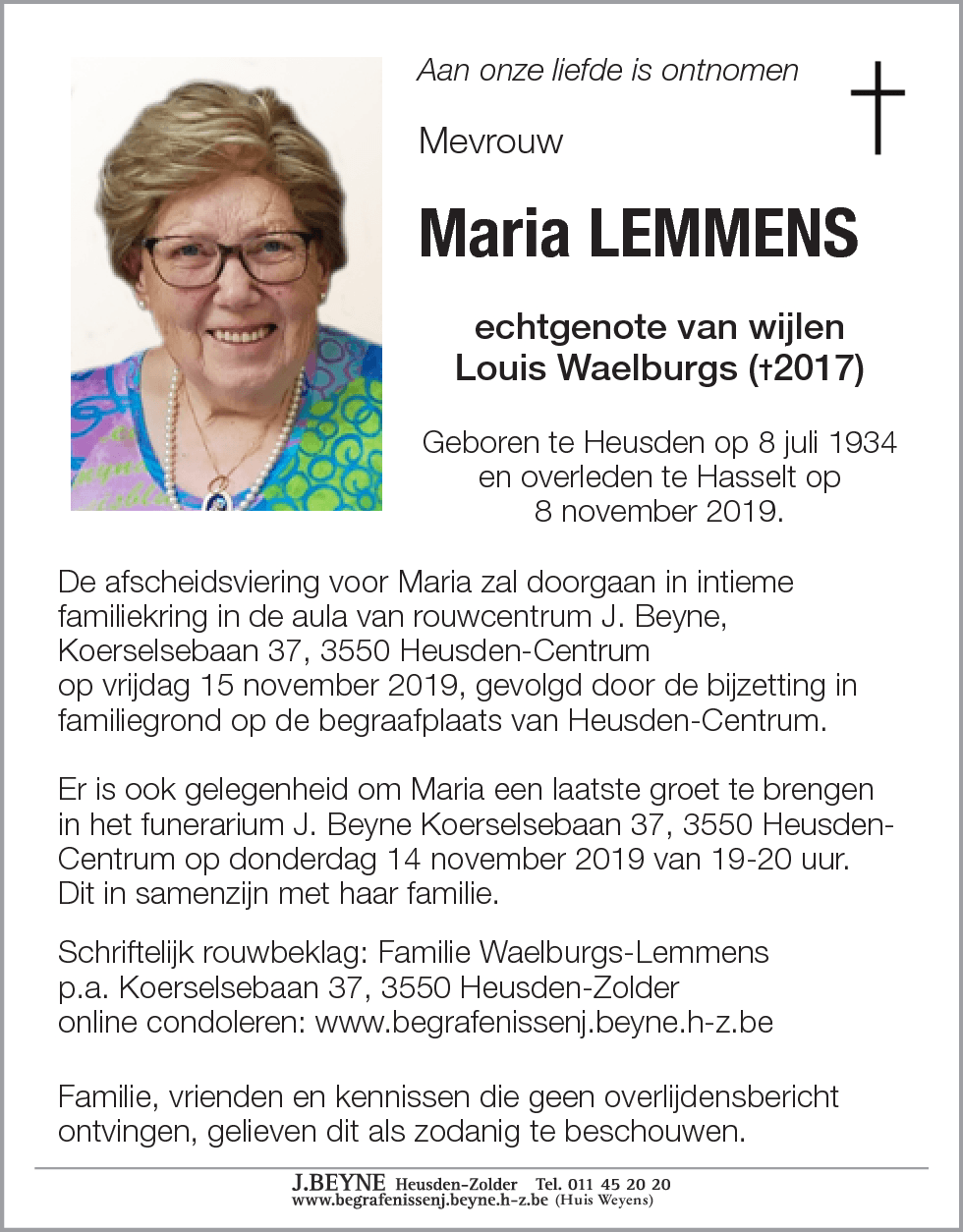 Maria Lemmens