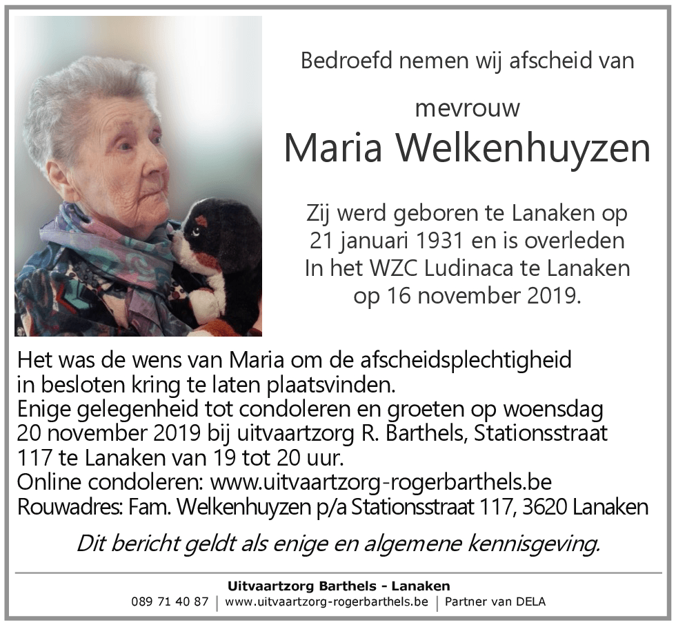Maria Welkenhuyzen