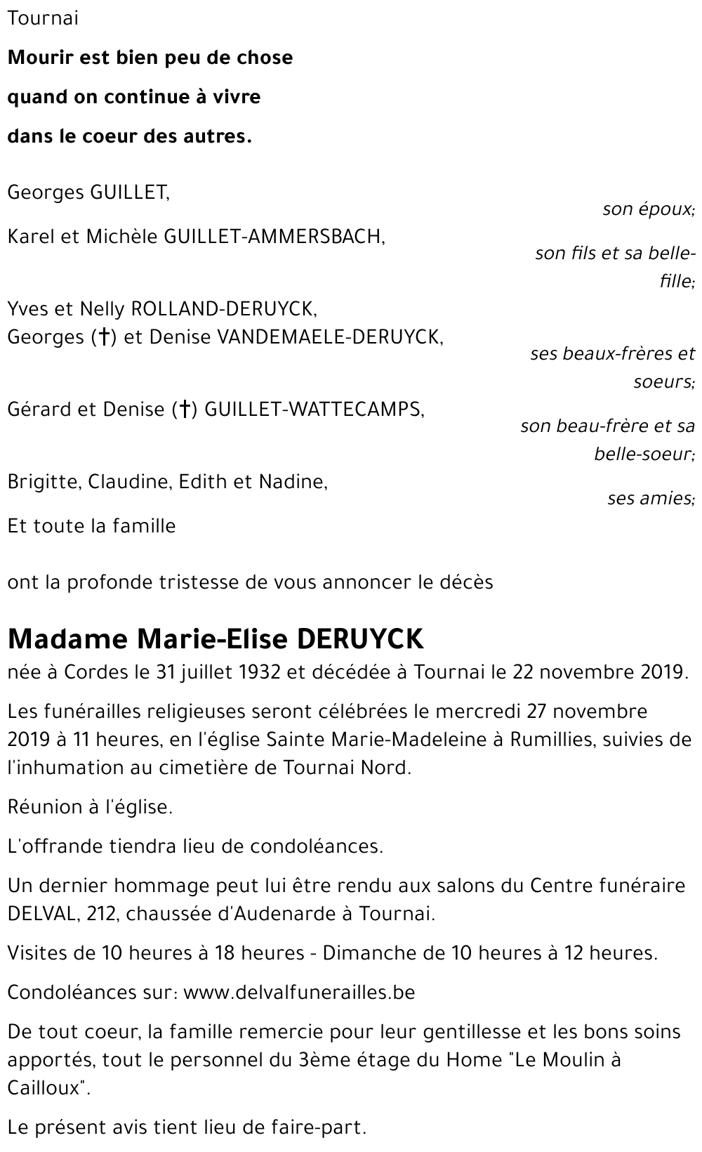 Marie-Elise DERUYCK