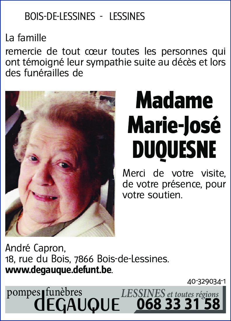 Marie-José DUQUESNE