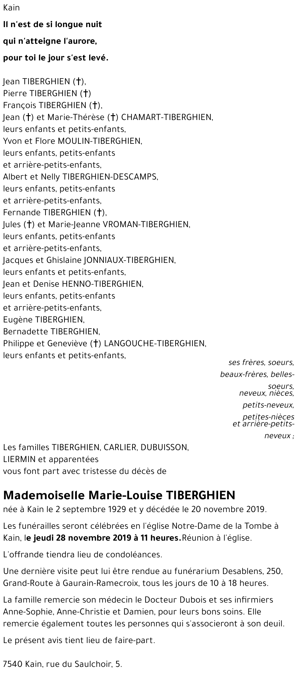 Marie-Louise TIBERGHIEN