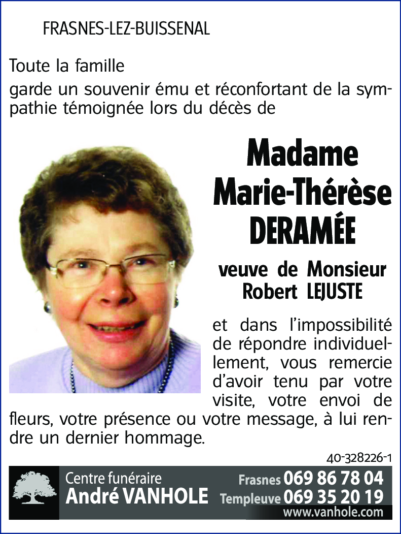 Marie-Thérèse DERAMEE