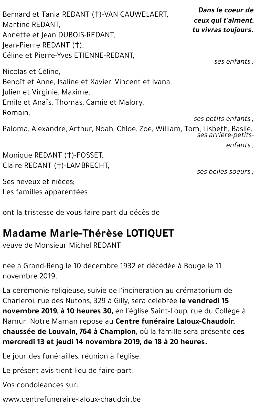 Marie-Thérèse LOTIQUET