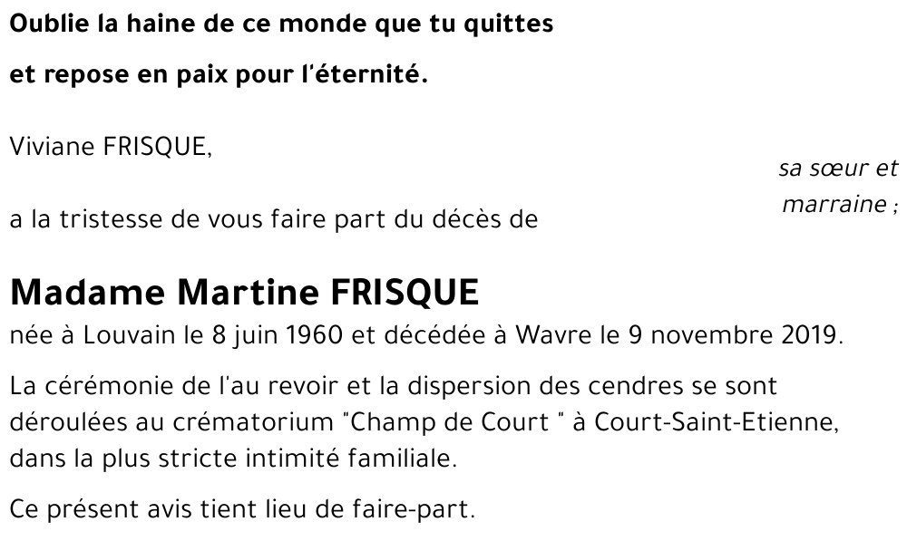 Martine Frisque
