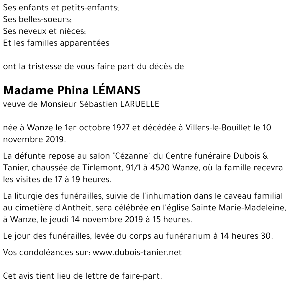 Phina LÉMANS