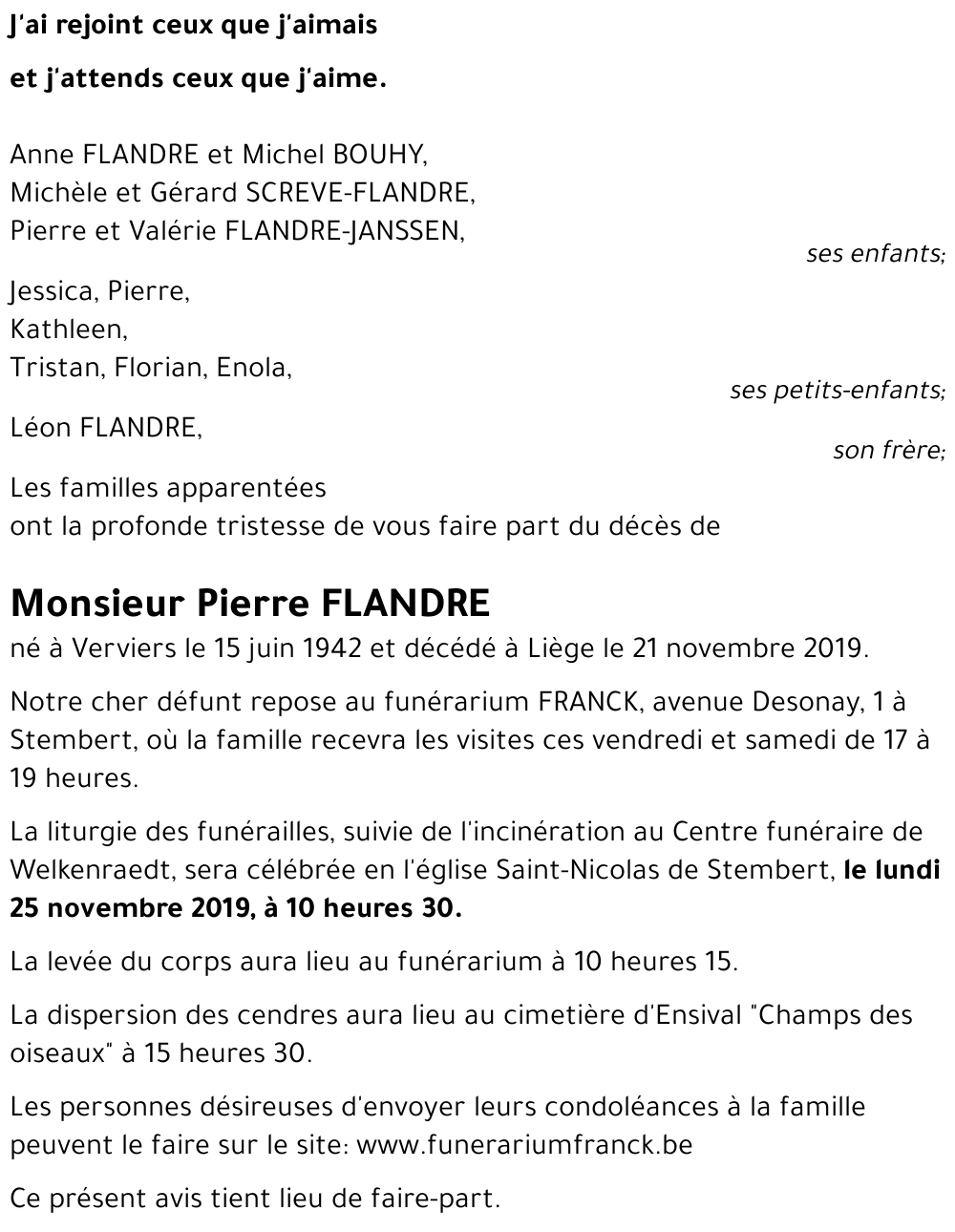 Pierre FLANDRE