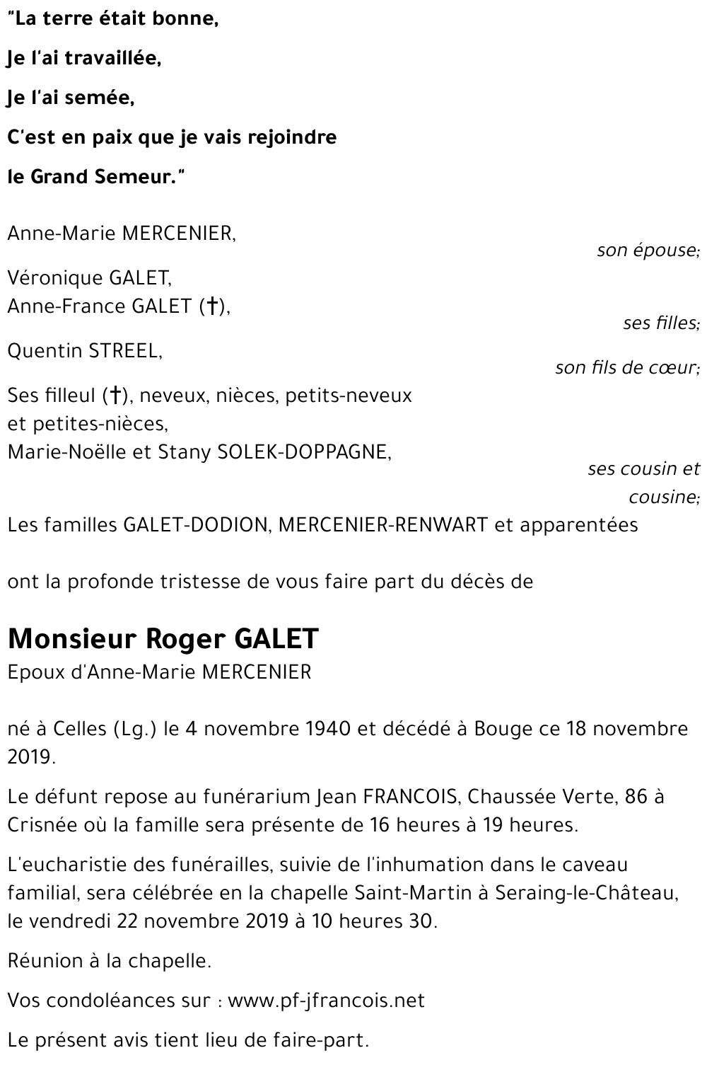 Roger GALET