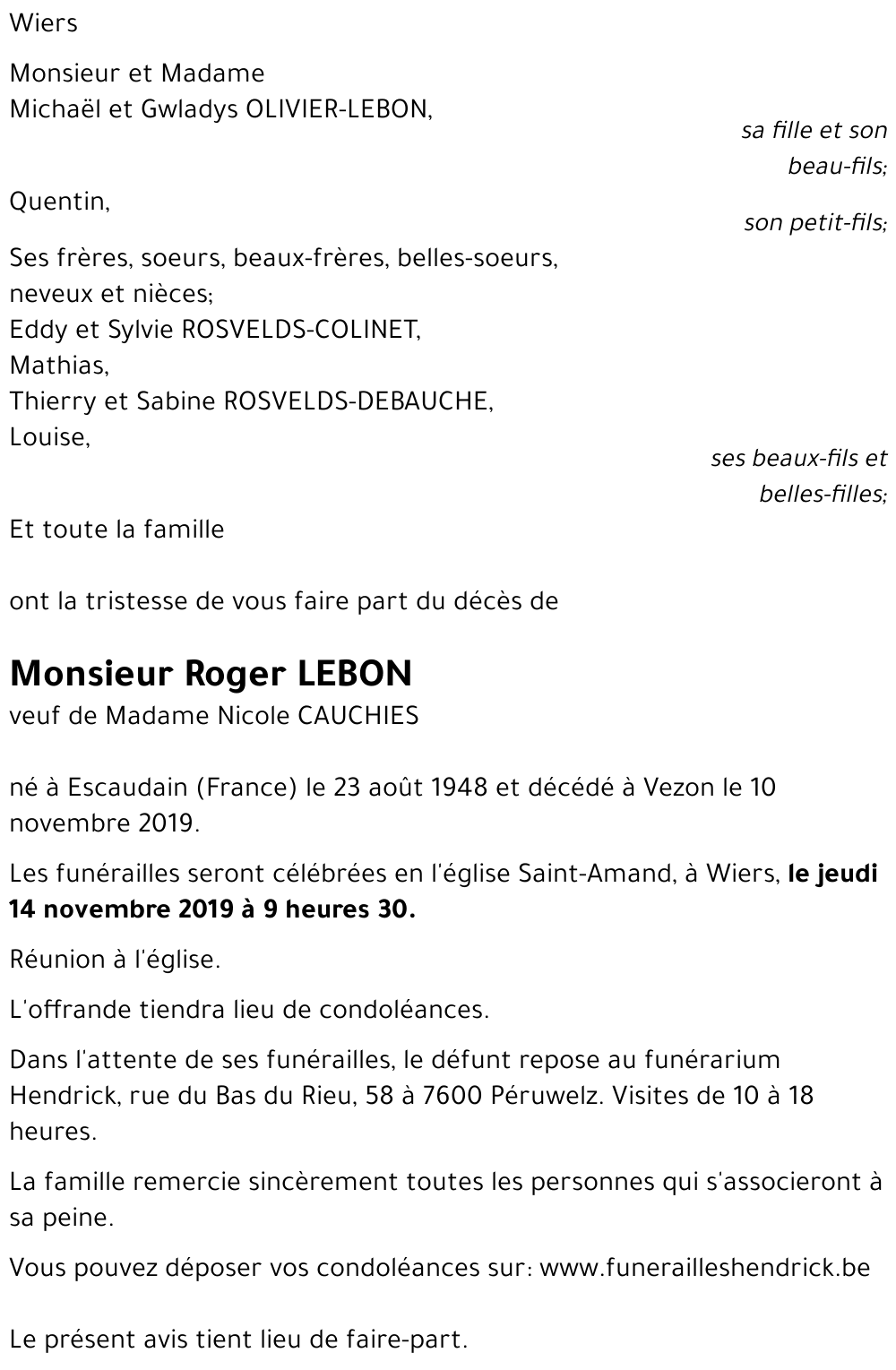 Roger LEBON