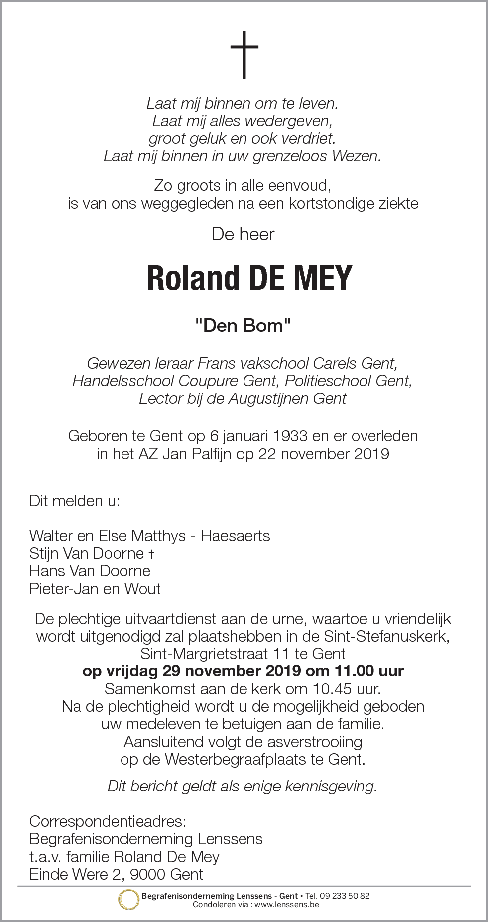 Roland De Mey