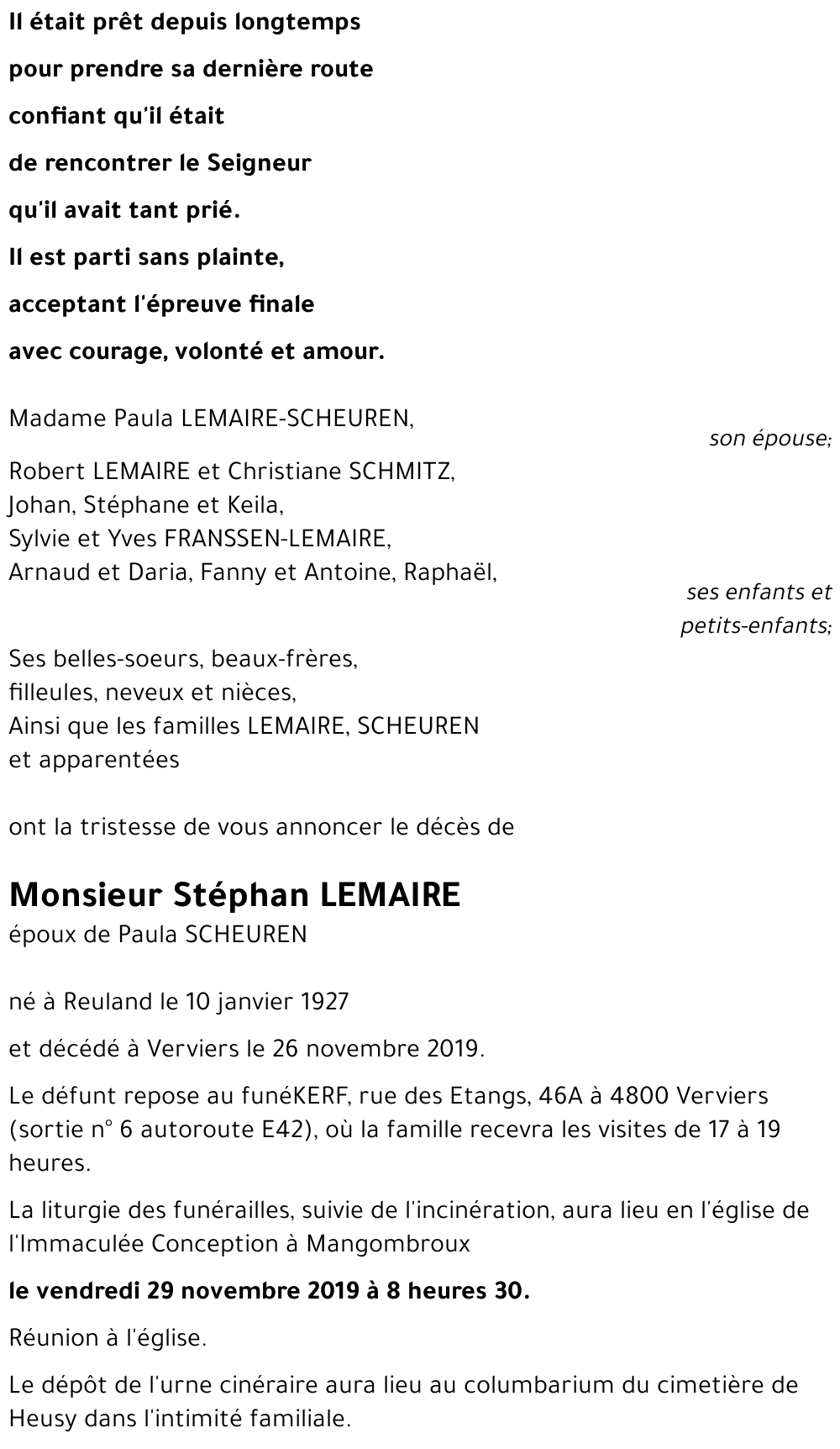 Stéphan LEMAIRE