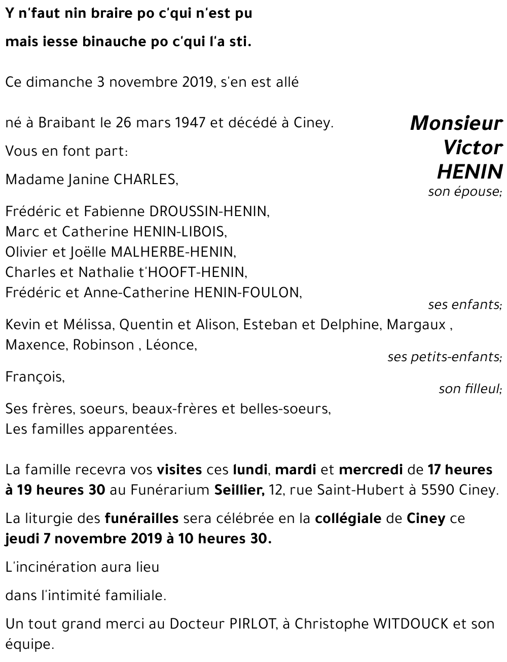 Victor HENIN